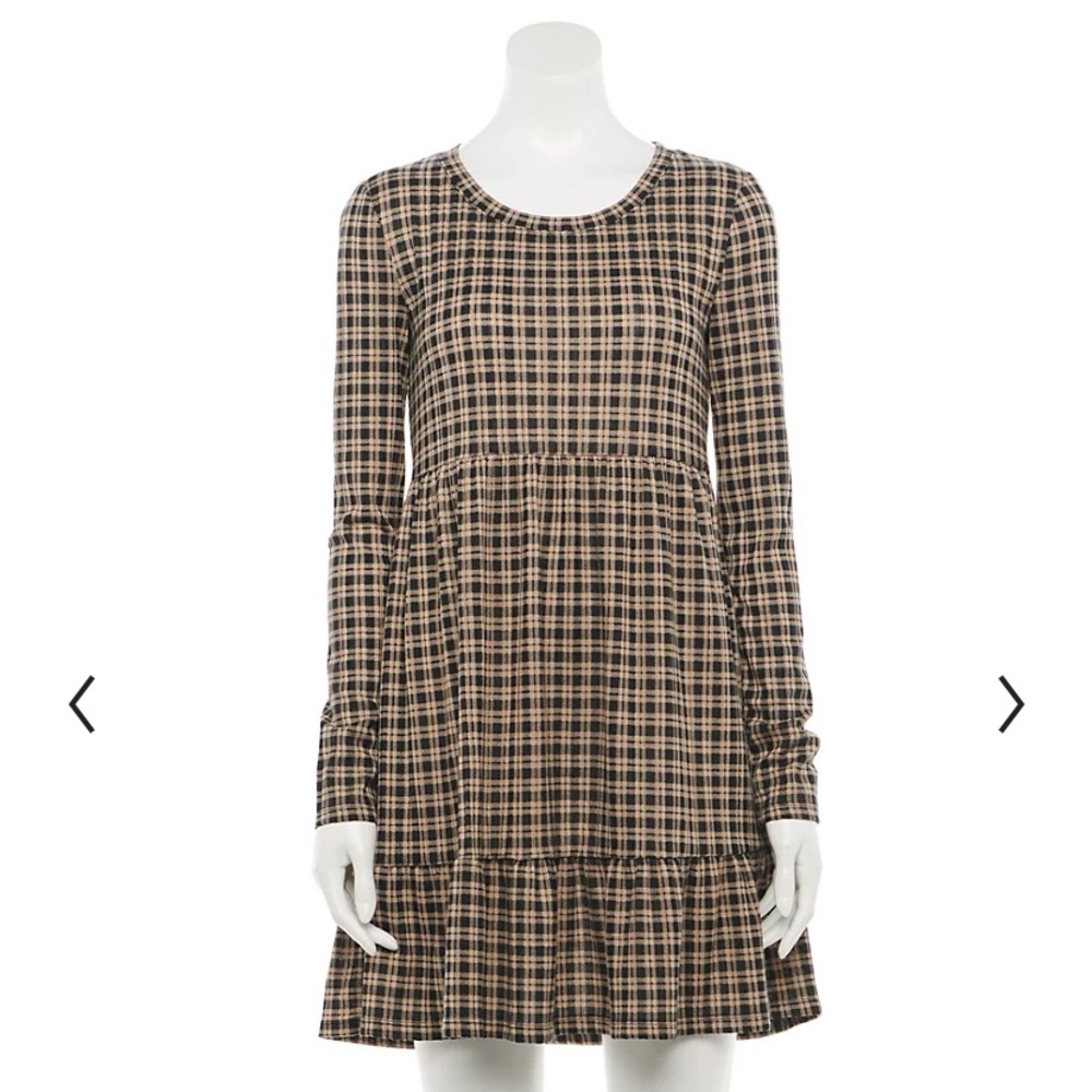 SO Cozy Long Sleeve Babydoll Dress
